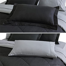 Load image into Gallery viewer, Bedsure Black Twin Comforter Set for Kids - 6 Pieces Reversible Black Bed Set Twin, Black Bed Set with Comforters, Sheets, Pillowcases &amp; Shams - Bedspread &amp; Coverlet Sets
