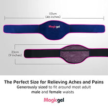 Load image into Gallery viewer, Magic Gel Ice Pack for Back Pain Relief | 2 Pack Lower Back Gel Pack Wrap for Hot or Cold Therapy | Relief for Lower Lumbar, Sciatic Nerve, Herniated or Degenerative Disc, Coccyx, Tailbone Pain
