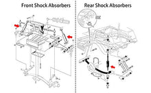 Load image into Gallery viewer, LEAPGOMAX Club Car Shocks Rear &amp; Front Shock Absorber Kit 4-pcs Fits Club Car DS &amp;Precedent Golf Cart 1014235 1013164
