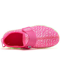 Load image into Gallery viewer, XZSPR Kids Boys Girls Breathable LED Light Up Flashing Sneakers for Children Shoes(Toddler/Little Kid/Big Kid) B1009-Pink-29
