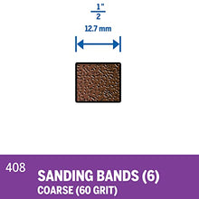 Load image into Gallery viewer, Dremel 408 1/2-Inch Sander Bands, Coarse, 6 Pack , Purple
