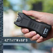 Load image into Gallery viewer, SABRE Compact 1.6 µC Stun Gun Flashlight — Emits 1.6 Powerful Pain Inducing Microcoulombs, 120 Lumen LED Flashlight with Belt Holster for Quick Access —Rechargeable and Strength Independently Tested
