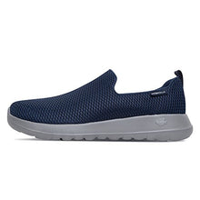 Load image into Gallery viewer, Skechers mens Go Walk Max-athletic Air Mesh Slip on Walking Shoe Sneaker, Navy/Gray, 10 X-Wide US
