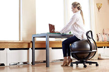 Load image into Gallery viewer, Gaiam Ultimate Balance Ball Chair - Premium Exercise Stability Yoga Ball Ergonomic Chair for Home and Office Desk with Reinforced Base, Air Pump, Exercise Guide and Satisfaction Guarantee

