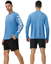 Load image into Gallery viewer, Roadbox UPF 50+ Fishing Shirts for Men Long Sleeve UV Sun Protection Rash Guard T-Shirt Quick Dry Outdoor Tops for Running, Hiking, Swimming
