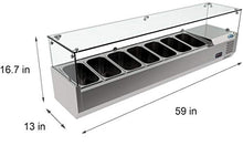 Load image into Gallery viewer, KoolMore SCDC-7T Commercial refrigerators, 59 Inch, Silver
