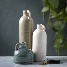 Load image into Gallery viewer, Sullivans Modern Farmhouse Decorative Small Ceramic Jug Vase Set of Three (3), 4”, 7.5” &amp; 10” Tall, Crackled Finish Faux Floral Jugs, Distressed Decoration for Rustic Décor, Housewarming Gift (CM2431)
