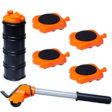 Load image into Gallery viewer, Heavy Duty Furniture Lifter 4 Appliance Roller Sliders with 660 lbs Load Capacity Wheels + Adjustable Height Lifting Tool Lever Suitable for Safe and Easy Moving of Couches Sofas Refrigerators + More
