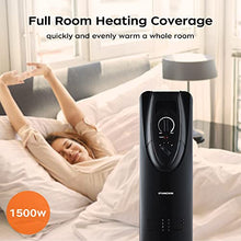 Load image into Gallery viewer, Oil Filled Radiator Heater, Radiator Heater, 2022 Upgraded 1500W Electric Portable Heater with 3 Heat Settings, Adjustable Thermostat, Quiet Overheat &amp; Tip-Over Protection, Oil Heaters for indoor use
