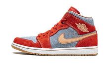 Load image into Gallery viewer, Nike Men's Air Jordan 1 Mid Se Denim Red Suede, Cinnabar/Hemp/White, 10
