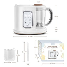 Load image into Gallery viewer, Kwasyo Baby Food Maker, 4 in 1 Processor Baby Food Steamer and Blender, Puree Machine &amp; Milk Warmer, | Constant Temperature | Rapid Heating | with 22 Oz Separate Steaming Cup -BPA-free Tritan Material
