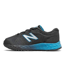 Load image into Gallery viewer, New Balance Kid's Fresh Foam Arishi V2 Bungee Running Shoe, Black/Wave/Silver Metallic, 7 W US Toddler (1-4 Years)
