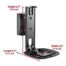 Load image into Gallery viewer, Eximus Speaker Wall Mount Bracket for Sonos One, Sonos One SL and Sonos Play:1 - Adjustable Tilt and Swivel for Optimal Audio Quality- Black Finish (Mounting Hardware Included)
