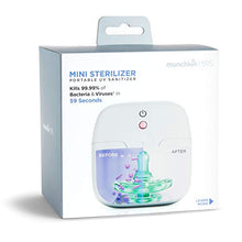 Load image into Gallery viewer, Munchkin Portable UV Sterilizer, Kills 99.99% of Germs in 59 Seconds, White, Mini UV Light Sanitizer Box
