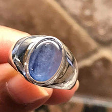 Load image into Gallery viewer, Natural Royal Blue Kyanite 925 Solid Sterling Silver Unisex Ring Size 7.75
