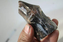 Load image into Gallery viewer, Crystal, 241G Natural Black Moonstone Crystal Healing Chakra Aura Torch Shape K12
