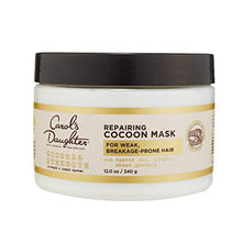Load image into Gallery viewer, Soft-Sheen Carson Carol's Daughter Goddess Strength Repairing Cocoon Hydrating Hair Mask for Dry Damaged &amp; Curly Hair, Restores Moisture, Made with Castor Oil, 12 Oz, White
