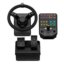 Load image into Gallery viewer, Logitech G Farm Simulator Heavy Equipment Bundle (2nd Generation), Steering Wheel Controller for Farm Simulation 19 (or Older), Wheel, Pedals, Vehicule Side Panel Control Deck for PC/PS4
