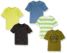 Load image into Gallery viewer, Amazon Essentials Boys' Short-Sleeve T-Shirts, 5-Pack Cactus Camo, Large
