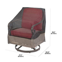 Load image into Gallery viewer, Modern Leisure 3012 Renaissance Ultralite Outdoor Swivel Lounge Chair Water Resistant (37.5 W x 39.25 D x 38.5) Patio Furniture Cover, Gray
