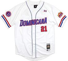 Load image into Gallery viewer, Cultural Exchange Big Boy Dominican Republic Latin Legacy S2 Mens Baseball Jersey [White - L]
