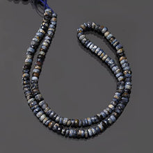 Load image into Gallery viewer, Gems Valley Blue Pietersite Healing Beads, Faceted Rondelle Gemstone Beads, 4-5 mm Stone Beads, 16 Inches

