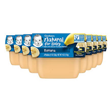 Load image into Gallery viewer, Gerber 1st Foods, Banana Pureed Baby Food, 2 Ounce Tubs, 2 Count (Pack of 8)
