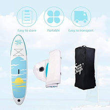 Load image into Gallery viewer, SEASEESUP Inflatable Stand Up Paddle Board,Yoga Board 10'x30 x6 Blow Up Boards Surfboard with SUP Accessories Adj Paddle, ISUP Backpack, Pump, Leash for Adults Youth and Kids,Pink
