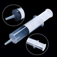 Load image into Gallery viewer, 3 Pack 150ml Syringes with 27.6-Inch Tubes, Large Plastic Syringe for Scientific Labs, Nutrient Measuring, Watering, Refilling
