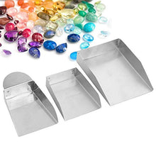 Load image into Gallery viewer, runaty 3PCS Jewelry Shovel, Jewelry Diamond Tweezer Beads Scoop and Mini Shovel Handy for Pearls Gemstones Pick Up Beads Sorting Supplies Tools
