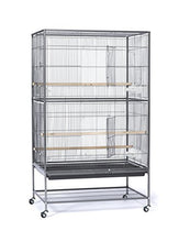 Load image into Gallery viewer, Prevue Pet Products Wrought Iron Flight Cage with Stand F040 Black Bird Cage, 31-Inch by 20-1/2-Inch by 53-Inch
