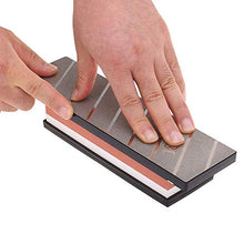 Load image into Gallery viewer, Koja Precision Lapping Plate | Extra Large 2.75 X 10” Two 2-Sided Diamond Flattening Stone and Sharpening Plate | 120 &amp; 180 Grit Whetstone Fixing Stone Flattener | Quality Guarantee!
