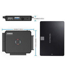 Load image into Gallery viewer, FIDECO SATA/IDE to USB 3.0 Adapter, Hard Drive Adapter Cable Converter for Universal 2.5/3.5 Inch SATA and IDE HDD, 2.5 Inch SSD, 5.25-Inch DVD-ROM/CD-ROM/CD-RW/DVD-RW/DVD+RW, Support Up to 16TB
