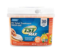 Load image into Gallery viewer, Camco TST Ultra-Concentrated Orange Citrus Scent RV Toilet Treatment Drop-Ins, Formaldehyde Free, Breaks Down Waste And Tissue, Septic Tank Safe, 30-Pack (41183)

