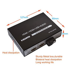 Load image into Gallery viewer, Primeda HDMI Extender Over Fiber Optic Cable Singlemode up to 12.4miles (20Km), 1080P HDMI Extension Adapter Repeater,Uncompressed.1 Transmitter and 1 Receiver Kit
