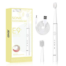 Load image into Gallery viewer, Seago Rechargeable Sonic Toothbrush for Kids Age 6+，with Intelligent Timer Waterproof IPX7， Electric Toothbrush with 2 Replaceable Soft bristles Head SG548（White）
