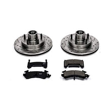 Load image into Gallery viewer, Power Stop K1985 Front Z23 Carbon Fiber Brake Pads with Drilled &amp; Slotted Brake Rotors Kit
