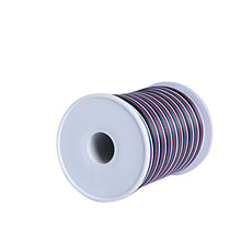 Load image into Gallery viewer, C-able 65.6ft(20m) RGBW Wire Extension Cable with Spool, 12V RGBW 5Pin Led Lights Wires Strip Kit Extend Wire for 5050 3528, with 8PCS RGBW Led Strip Connectors
