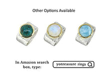 Load image into Gallery viewer, YoTreasure Larimar Ring Solid 925 Sterling Silver Brass Jewelry
