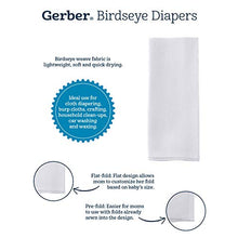 Load image into Gallery viewer, GERBER 10 Pack Organic Flatfold Birdseye Diaper
