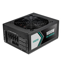 Load image into Gallery viewer, GPNE 1600W Mining Power Supply, 24 Pin 110V High Power Fully Modular PSU with 140mm Fan for Mining Rig &amp; ATX PC Case Support Double CPU Mining Server
