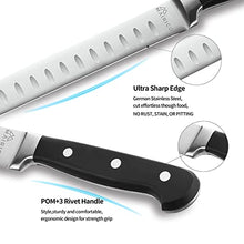 Load image into Gallery viewer, MAIRICO Ultra Sharp Premium 11-inch Stainless Steel Carving Knife - Ergonomic Design - Best for Slicing Roasts, Meats, Fruits and Vegetables

