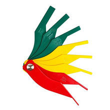 Load image into Gallery viewer, BSBMIEQM Brake Lining Thickness Gauge, Car Automotive Brake Pad Measuring Ruler Tool, Measure Disc and Drum Brake Pads Feeler Gauge, Color-Coded，SAE &amp; Metric，Durable Steel Brake Rotor Gauge
