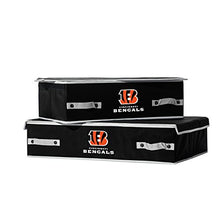 Load image into Gallery viewer, Franklin Sports NFL Cincinnati Bengals Under The Bed Storage Bins - Small
