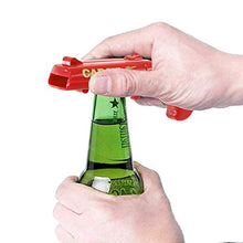 Load image into Gallery viewer, Gun Beer Opener Set 3 Pack Cap Gun Beer Bottle Opener Plastic Launcher Shooter Drink Openers Gun Toy for Home Bar Party Drinking Game Gag Birthday Gift (Red,Grey and Black)
