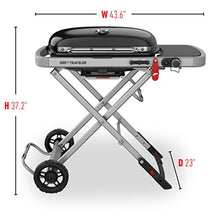 Load image into Gallery viewer, The Weber Traveler Portable Gas Grill, Black
