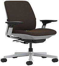 Load image into Gallery viewer, Steelcase Amia Chair with Platinum Base &amp; Standard Carpet Casters, Chocolate
