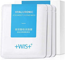 Load image into Gallery viewer, WIS Hyaluronic Acid Essence 24 Sheet Mask，with Aloe Vera, Vitamin B5, Deep Hydration and Moisturizing Anti Aging Facial Mask，Beauty Mask For All Skin Care Type
