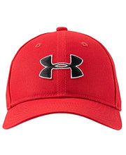 Load image into Gallery viewer, Under Armour Boys' Sports Cap, Low Profile Fit &amp; Snap Back Closure, RED, 1-3
