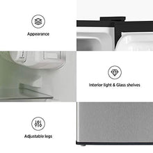 Load image into Gallery viewer, Midea 3.1 Cu. Ft. Compact Refrigerator, WHD-113FSS1 - Stainless Steel
